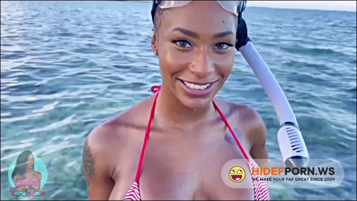 Onlyfans - Sarai Minx Ebony Getting Cumshot On Public Beach [HD 720p]