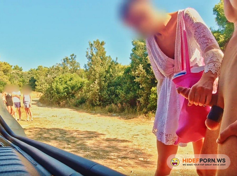 k2sporn.net - Unknown - Stranger Jerks Off Exhibitionist's Cock Near The Beach [FullHD 1080p]