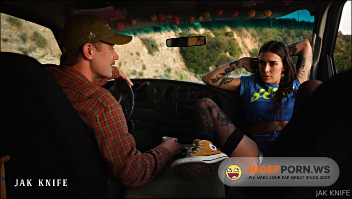 Onlyfans - Nova Flame, Jak Knife - Hitchhike Van Fuck [FullHD 1080p]