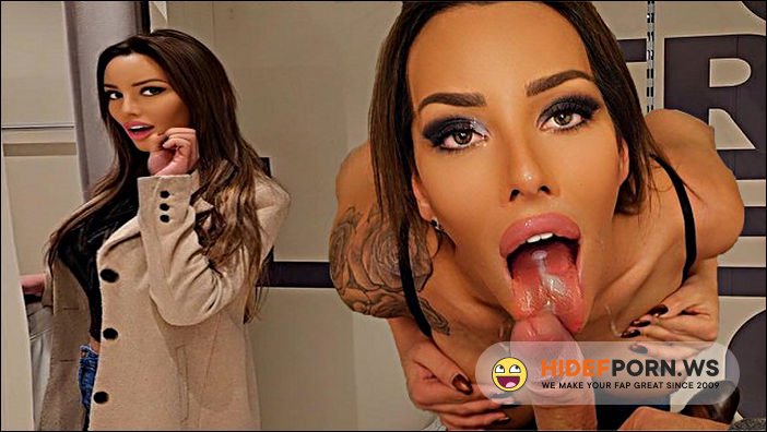 PornHub - Plasticqueeen - Risky Blowjob In The Dressing Room - With A Huge Facial [FullHD 1080p]