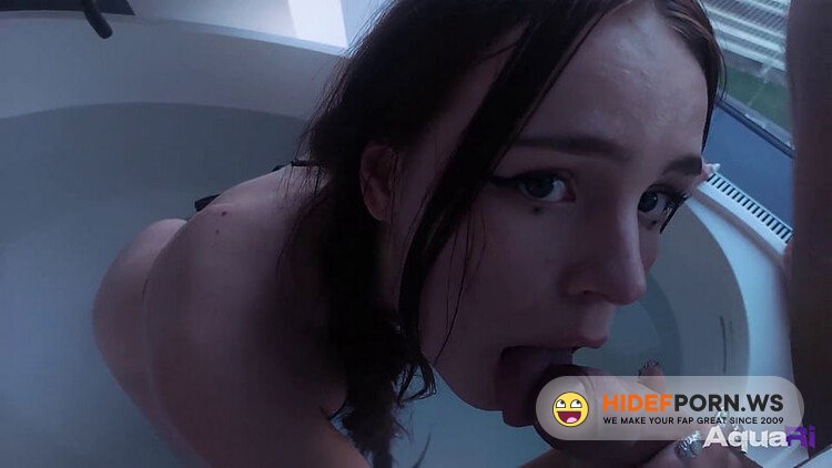 Onlyfans - Cum in the Girl s Mouth while she was Washing in the Bathroom AquaRi [FullHD 1080p]