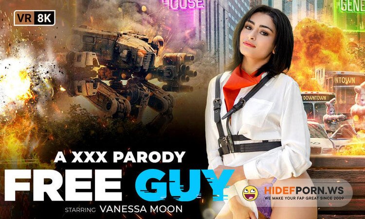 VRConk.com - Vanessa Moon  Free Guy A XXX Parody [UltraHD/2K 1920p]