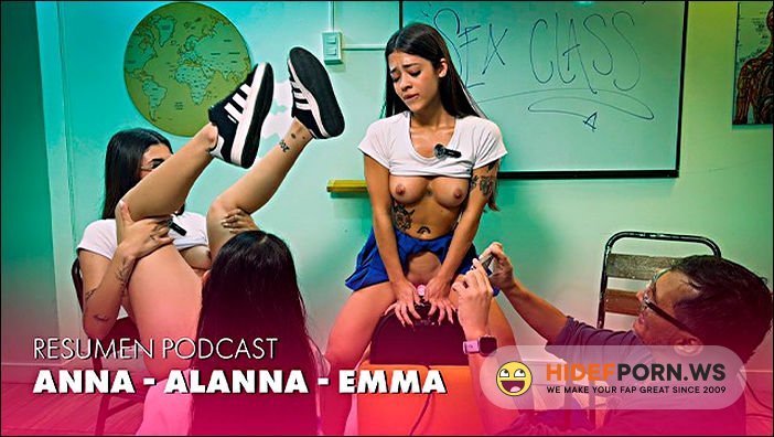 PornHub - Clase De Sexo y Trio Lesbico Con Squirt Potente Junto a Alanna, Emma y Anna En Juan Bustos Podcast [FullHD 1080p]