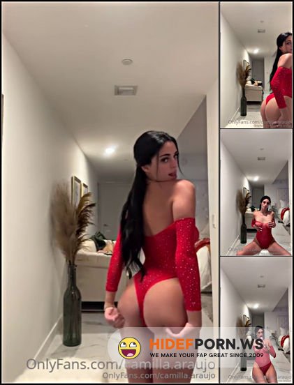 Onlyfans - Camilla Araujo Red Bodysuit Masturbation Through Panties Video Leaked 1 [HD 720p] - 2025