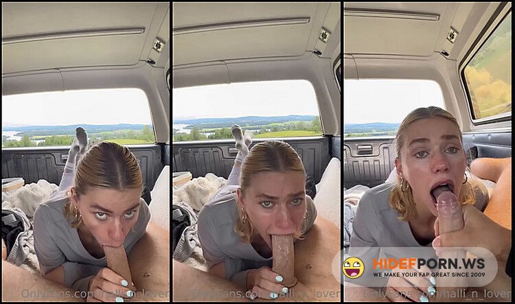 Onlyfans - Halli N Lover Deepthroat Blowjob Tears Video Leaked 1 [SD 720p] - 2025