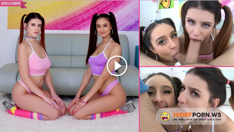 Swallowed.com - Eliza Ibarra, Michele James (Pigtail Facefuck with Michele,Eliza ) [FullHD 1080p]