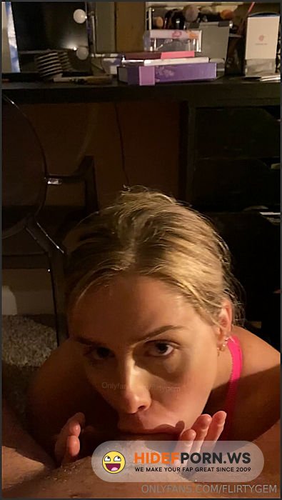 Nude Leaked - The Flirty Gemini @flirtygem  11 Mins Of Me Giving a Sloppy Blowjob Using My Hands And J Cup Tits [SD 1920p] - 2025