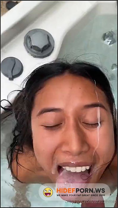 Nude Leaked - Isla Summer, Outdoor Hot Tub Facial POV Sextape Video Leaked [SD 1080p] - 2025