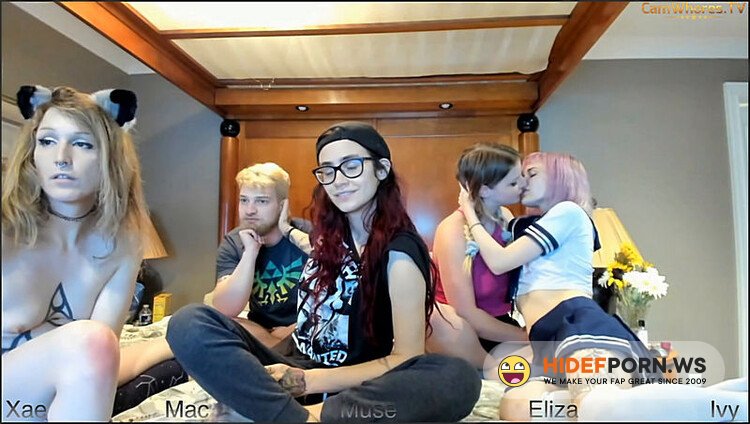 Nude Leaked - Iwillbeyourmuse 5some Tgirl Spit Roast [FullHD 1080p] - 2025