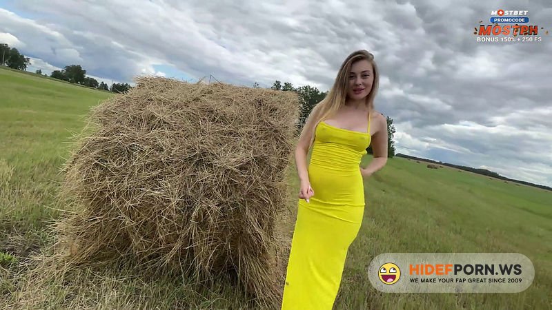 Onlyfans - Beautiful Bitch In a Yellow Dress Began To Suck Dick And Fuck In The Hayloft Belovefree [FullHD 1080p]