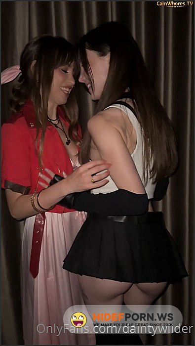 Nude Leaked - Dainty Wilder Riley Reid Aerith Tifa Cosplay 3some [SD 1920p] - 2025