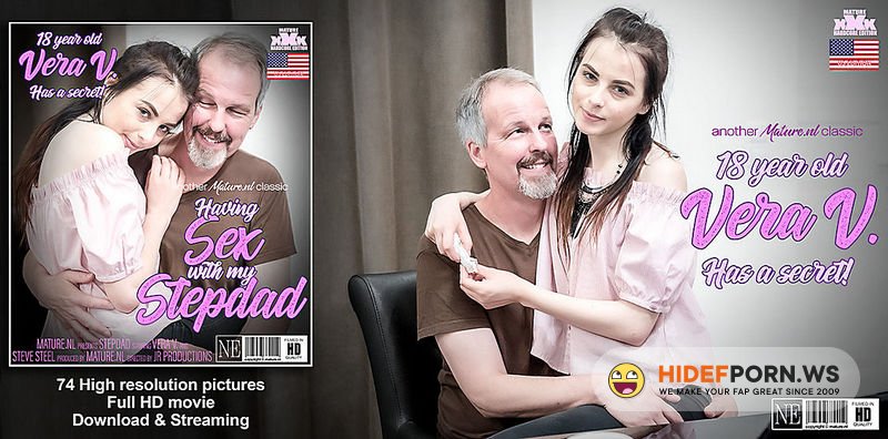 Mature.nl - Naughty Teen Vera V Seduces Her Stepdad For a Secret Sexaffair With Him In The Kitchen: Steve Steel (52), Vera V. (18) [FullHD 1080p]