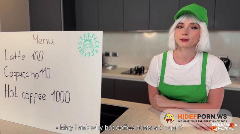 Onlyfans - Blonde Barista in Shorts Offered to Rough Fuck her Hot Holes instead of Coffee POV Sweetie Fox [FullHD 1080p]