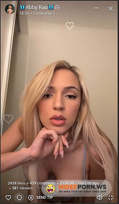 Abby Rao, Thicc Blonde Teasing Her Hot Body In The Bathroom Live Stream Video Leaked [SD 720p] - 2025