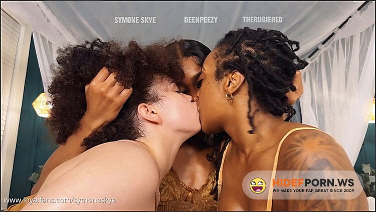 Onlyfans - Symone Skye  Strap N Squirt Sleepover Threesome Ft TheRubieRed And ThisIsHeavenX [FullHD 1080p] - 2025