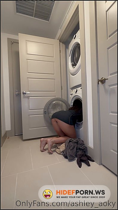 Onlyfans - Ashley Aoky  Washing Machine [SD 1920p] - 2025