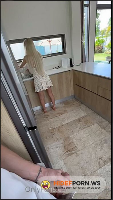 Onlyfans - Lily Shams @onlyshams  Kitchen Sextape Bg [SD 720p] - 2025