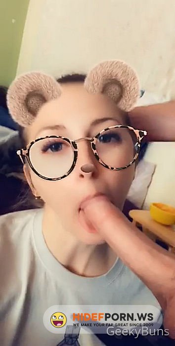 Onlyfans - Geeky Buns  20220128 Snapchat Blow Job He Fills My Mouth Up With Cum [SD 712p] - 2026