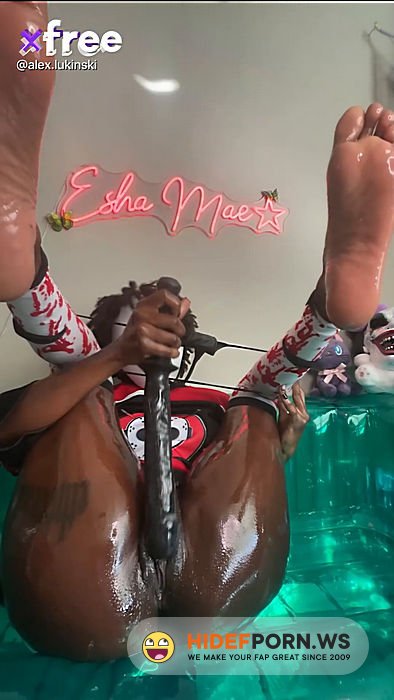 Onlyfans - Masked Oiled Ebony Girl Pussy Dildo Fucking  @alex Lukinski [SD 1920p] - 2026